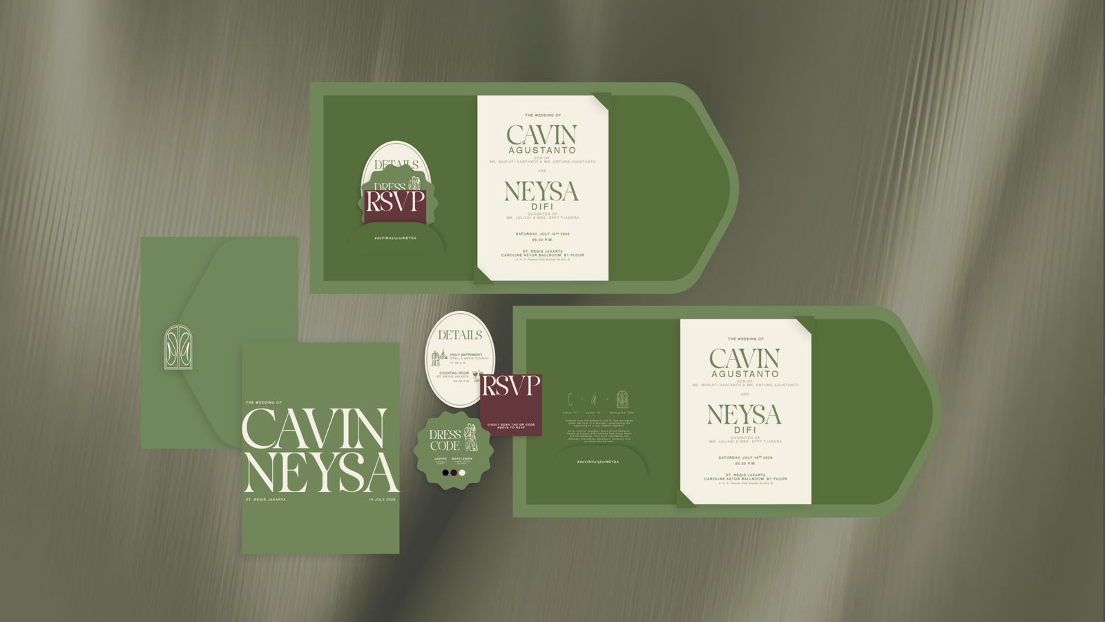 Cavin and Neysa wedding invitation