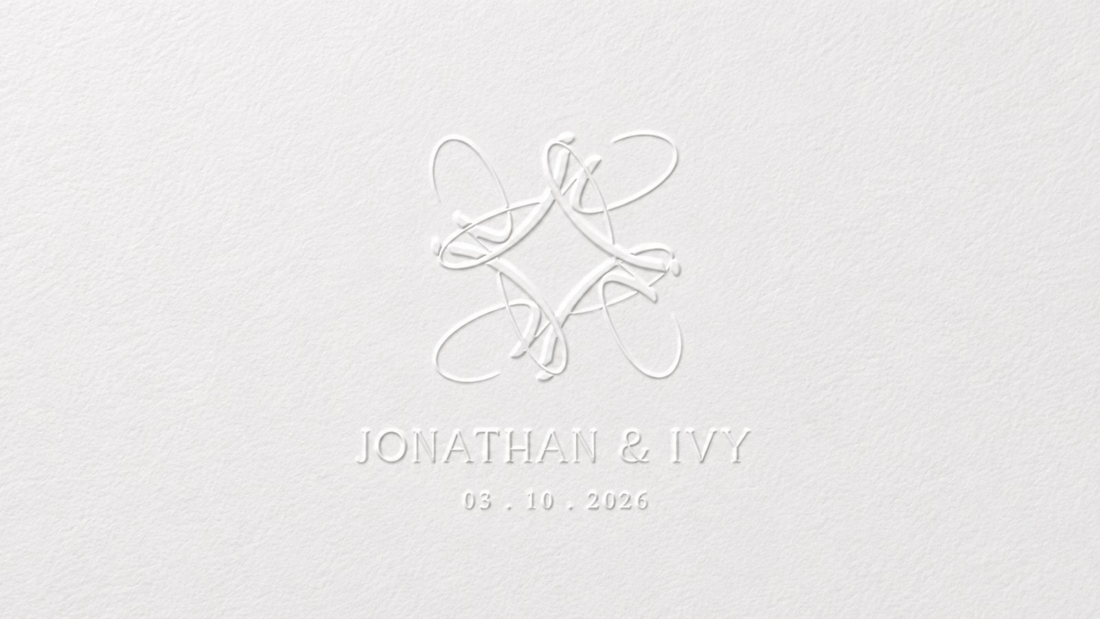 Jonathan and Ivy monogram
